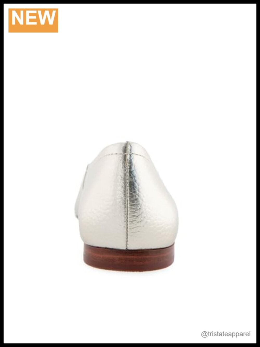 Leather Slip-On Flats with Ortholite Insole Comfort Walking Shoes - Picture 3 of 6